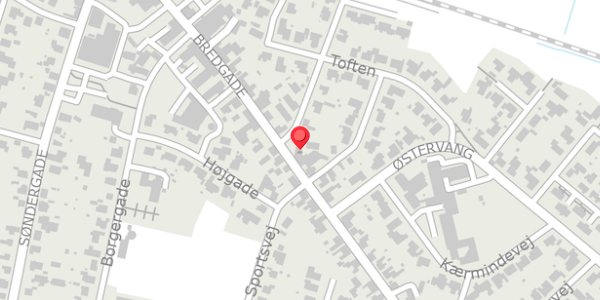 Trafikstøjkort på Bredgade 41A, 7441 Bording