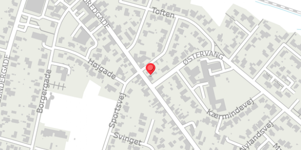 Trafikstøjkort på Bredgade 47A, . , 7441 Bording