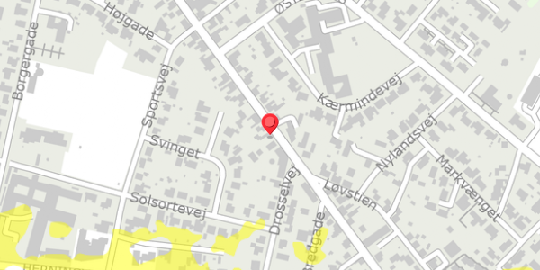 Trafikstøjkort på Bredgade 66, 7441 Bording