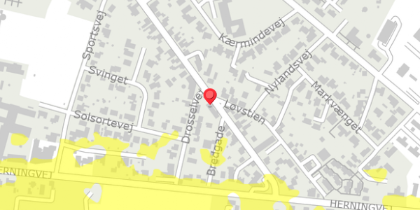 Trafikstøjkort på Bredgade 72A, . , 7441 Bording