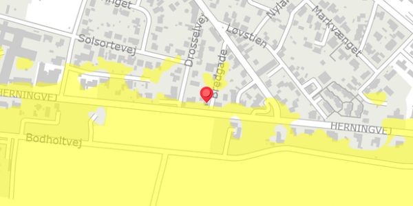 Trafikstøjkort på Bredgade 76, . , 7441 Bording