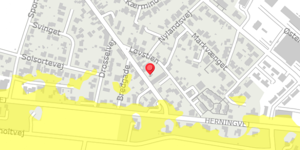 Trafikstøjkort på Bredgade 81, . , 7441 Bording