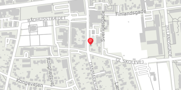 Trafikstøjkort på Danmarksgade 13, 7430 Ikast
