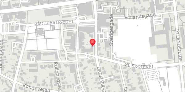 Trafikstøjkort på Danmarksgade 14, . , 7430 Ikast