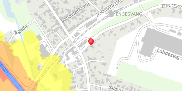 Trafikstøjkort på Fundervej 2, 7442 Engesvang