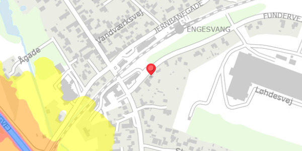 Trafikstøjkort på Fundervej 4, 7442 Engesvang