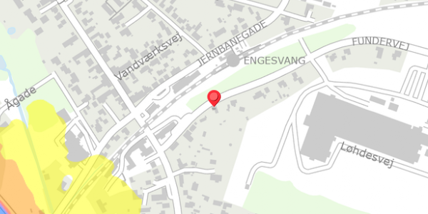 Trafikstøjkort på Fundervej 8, 7442 Engesvang