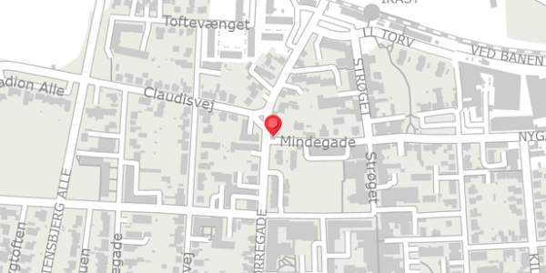 Trafikstøjkort på Mindegade 8, . , 7430 Ikast