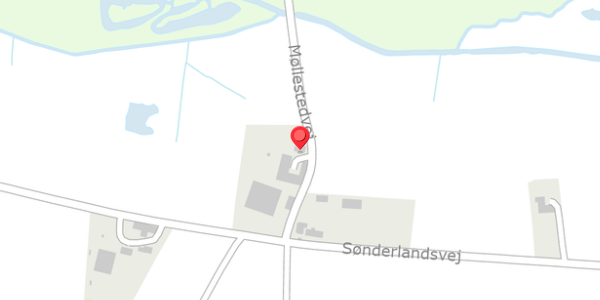 Trafikstøjkort på Møllestedvej 2, 7430 Ikast