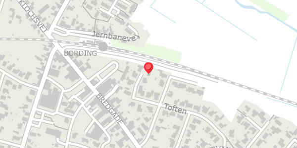 Trafikstøjkort på Toften 21, 7441 Bording