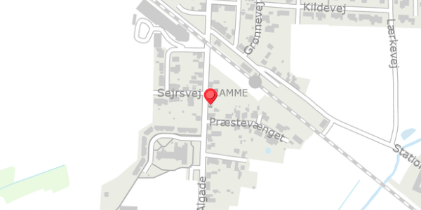 Trafikstøjkort på Algade 23, 7620 Lemvig