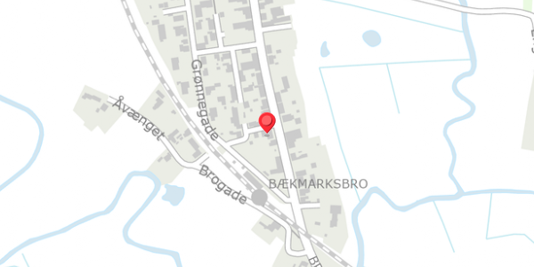 Trafikstøjkort på Brogade 13, 7660 Bækmarksbro