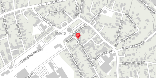Trafikstøjkort på Danmarksgade 1B, . , 7620 Lemvig