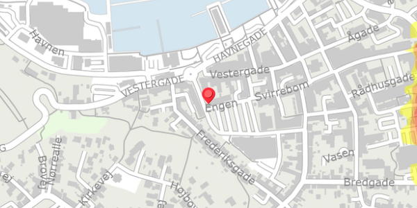 Trafikstøjkort på Engen 8, 7620 Lemvig