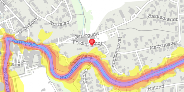 Trafikstøjkort på Frederikshøj 2, . , 7620 Lemvig