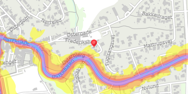 Trafikstøjkort på Frederikshøj 5, . , 7620 Lemvig
