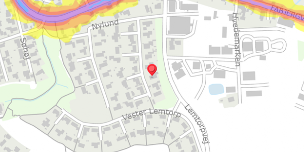Trafikstøjkort på Nylund 11, 7620 Lemvig