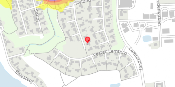 Trafikstøjkort på Nylund 61, 7620 Lemvig