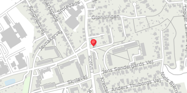 Trafikstøjkort på Romvej 21, 7620 Lemvig