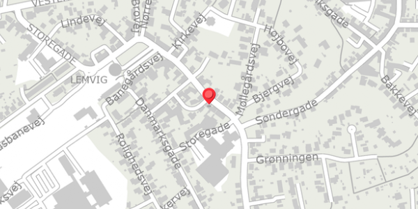 Trafikstøjkort på Storegade 7, . , 7620 Lemvig