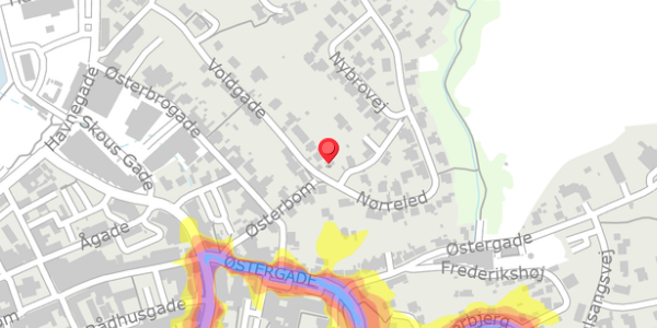 Trafikstøjkort på Voldgade 2, 7620 Lemvig