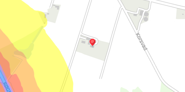 Trafikstøjkort på Adelvej 10, 6940 Lem St