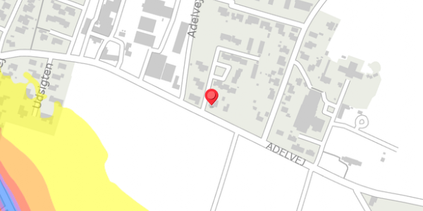 Trafikstøjkort på Adelvej 31, . , 6940 Lem St