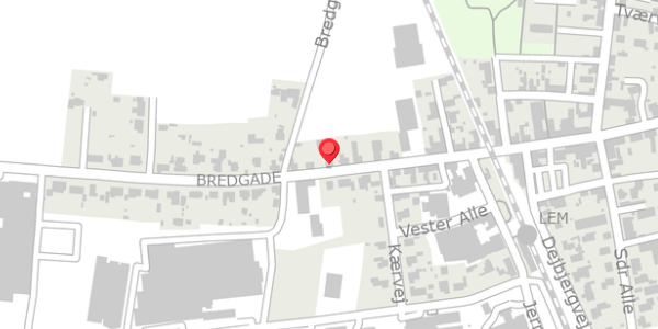 Trafikstøjkort på Bredgade 35, . , 6940 Lem St