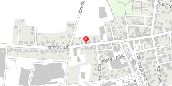 Trafikstøjkort på Bredgade 37, . , 6940 Lem St