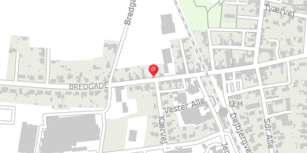 Trafikstøjkort på Bredgade 41, . , 6940 Lem St