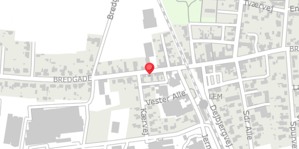 Trafikstøjkort på Bredgade 44, . , 6940 Lem St