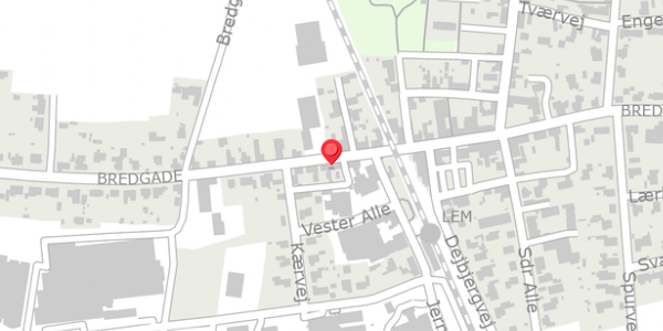 Trafikstøjkort på Bredgade 48, . , 6940 Lem St