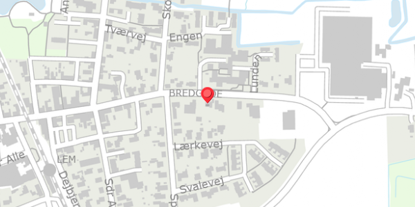 Trafikstøjkort på Bredgade 92, . , 6940 Lem St