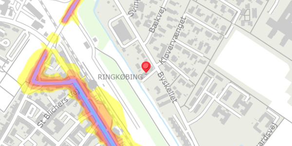 Trafikstøjkort på Byskellet 26B, . , 6950 Ringkøbing