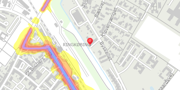 Trafikstøjkort på Byskellet 26C, . , 6950 Ringkøbing
