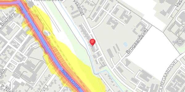 Trafikstøjkort på Byskellet 64, 6950 Ringkøbing