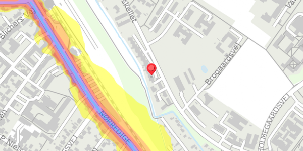 Trafikstøjkort på Byskellet 66, 6950 Ringkøbing