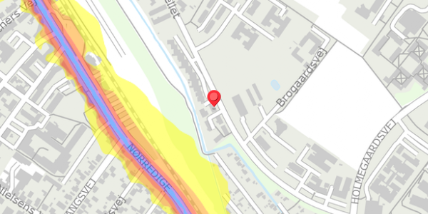 Trafikstøjkort på Byskellet 72, 6950 Ringkøbing