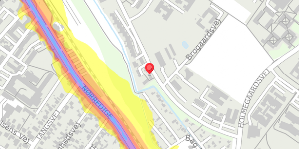 Trafikstøjkort på Byskellet 82, 6950 Ringkøbing