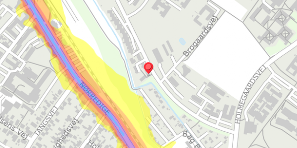 Trafikstøjkort på Byskellet 84, 6950 Ringkøbing