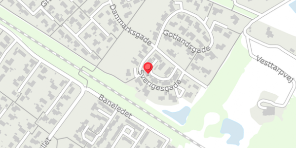 Trafikstøjkort på Danmarksgade 18, 6950 Ringkøbing