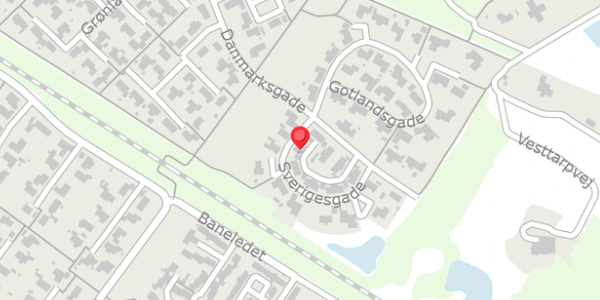 Trafikstøjkort på Danmarksgade 22, 6950 Ringkøbing