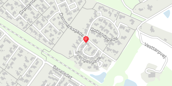 Trafikstøjkort på Danmarksgade 26, 6950 Ringkøbing