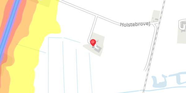 Trafikstøjkort på Holstebrovej 128, . , 6980 Tim