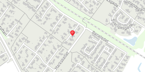 Trafikstøjkort på Markledet 61, 6950 Ringkøbing