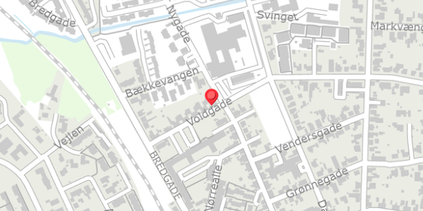 Trafikstøjkort på Voldgade 21, 6900 Skjern