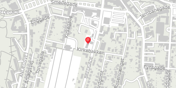 Trafikstøjkort på Bredgade 12, 7600 Struer