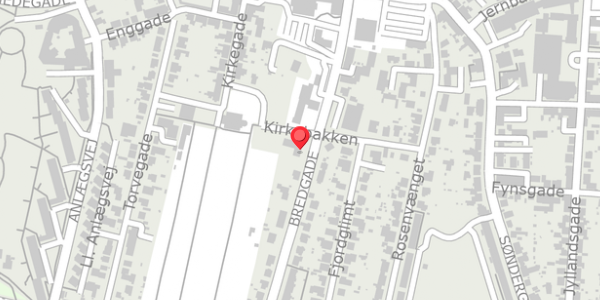 Trafikstøjkort på Bredgade 16, . , 7600 Struer