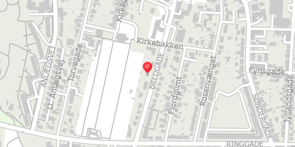 Trafikstøjkort på Bredgade 22, 7600 Struer