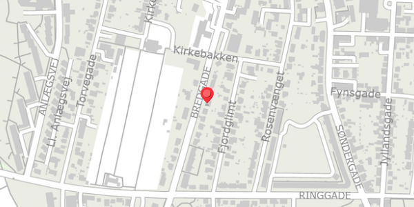 Trafikstøjkort på Bredgade 33, . , 7600 Struer